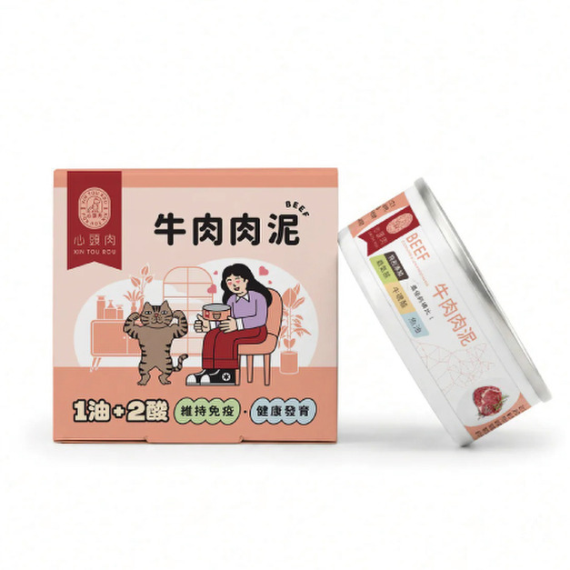 Xintourou 心頭肉 經典主食罐-牛肉肉泥 80g