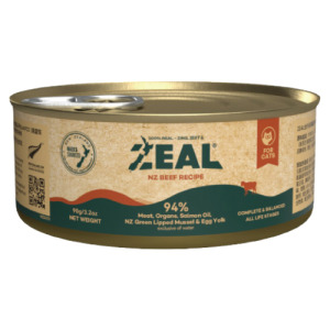ZEAL 真致 野牧無穀94%鮮肉主食貓罐-草飼牛 90g
