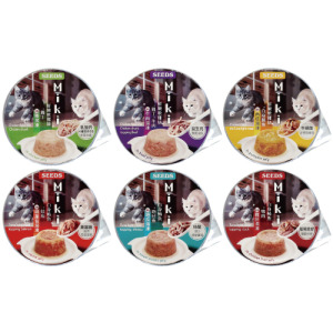 SEEDS 台灣惜時 Miki 特級機能愛貓餐杯80g-隨機口味24罐/箱