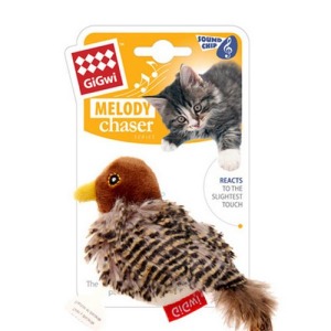 GiGwi仿真動物音效貓玩具-麻雀