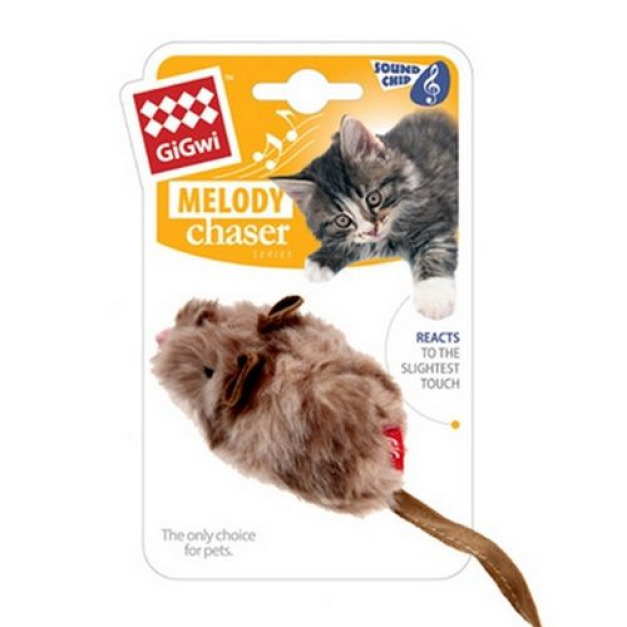 GiGwi仿真動物音效貓玩具-老鼠