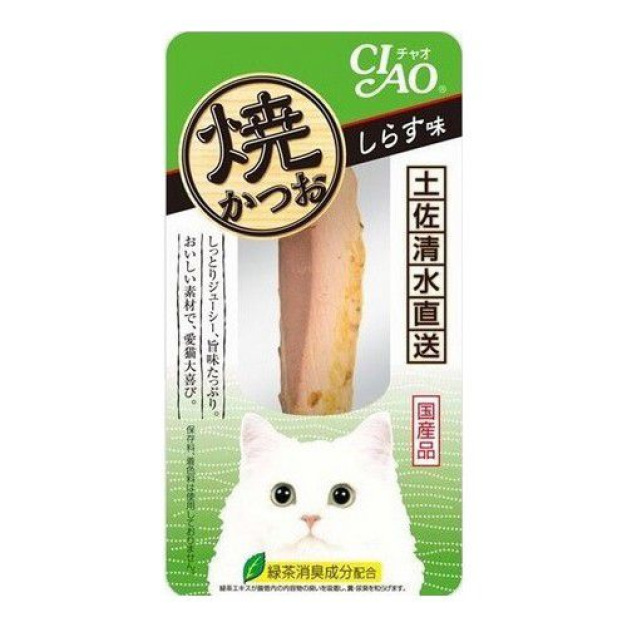 CIAO 燒烤鰹魚條（吻仔魚味）1入