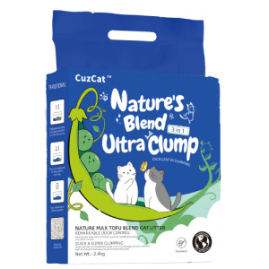 CuzCat 卡滋貓 天然豆腐混合貓砂 (三合一極速凝結配方) 2.4kg