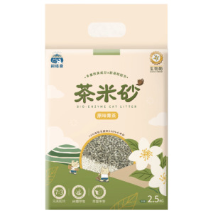 Fudotime 飼糧倉 茶米砂 益生箘除臭-原味青茶 2.5kg