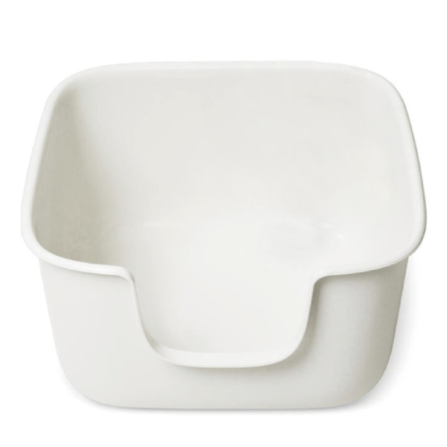 韓國 SCOOPERS 真塗層方型貓砂盆-奶油白色