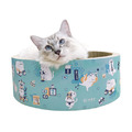 台灣製 LOVELY CAT 文創復古風猫抓窩-復古風 (直徑44cm)