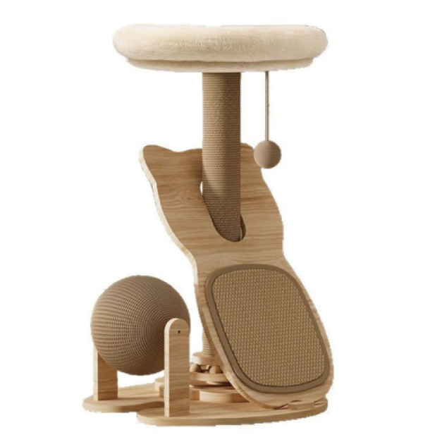 實木趣味樂園貓跳台