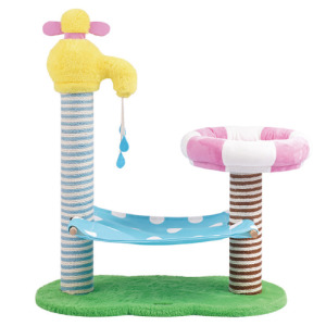 ZEZE 繽紛浴場寵物爬架貓跳台