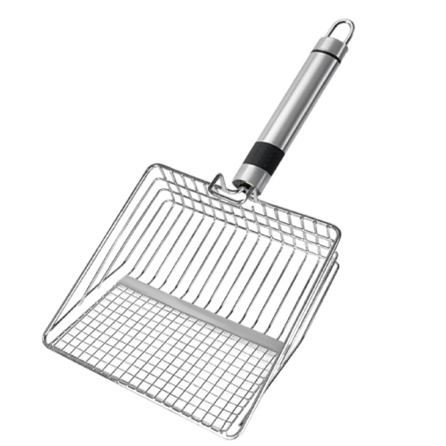 LOVELY CAT 蘿莉貓「超好用貓砂鏟」雙孔距不鏽鋼貓砂鏟