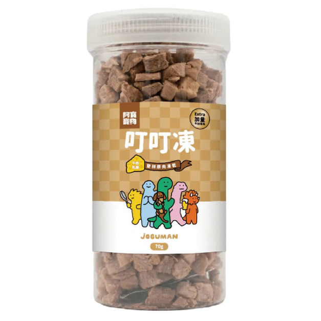 Abao 阿寶 JOGUMAN 叮叮凍雙拼凍乾-牛肉乳酪 70g