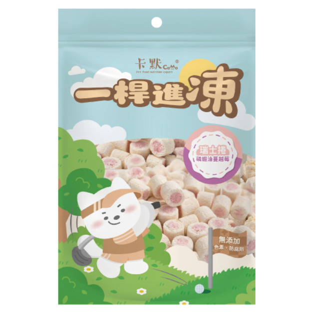 CaMo 卡默 一桿進凍凍乾-瑞士捲(磷蝦油+蔓越莓) 40g