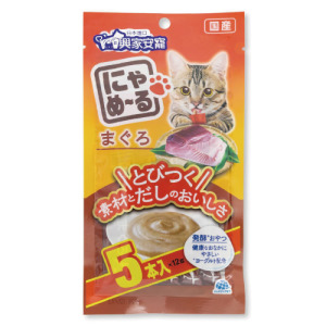興家安寵 喵嚕貓用肉泥條-鮪魚 12gx5入 (原-和味喵喵叫)