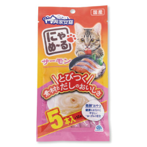 興家安寵 喵嚕貓用肉泥條-鮭魚 12gx5入 (原-和味喵喵叫)