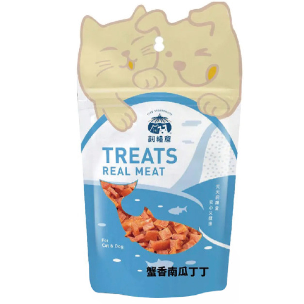 Fudotime 飼糧倉 寵物零食-蟹香南瓜丁丁 30g