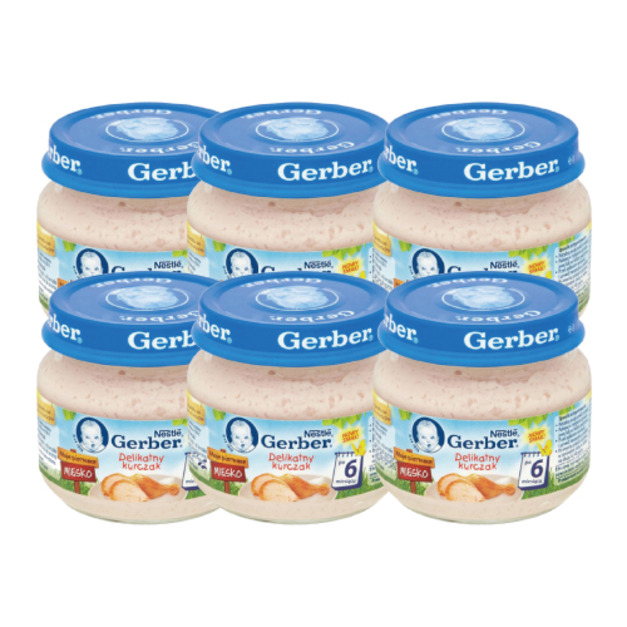 美國 Gerber 嘉寶 雞肉泥 80g - 6入組