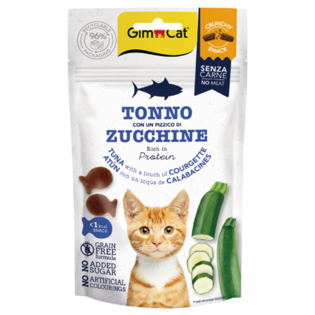 GimCat 竣寶 潔牙餅-鮪魚+櫛瓜 50g