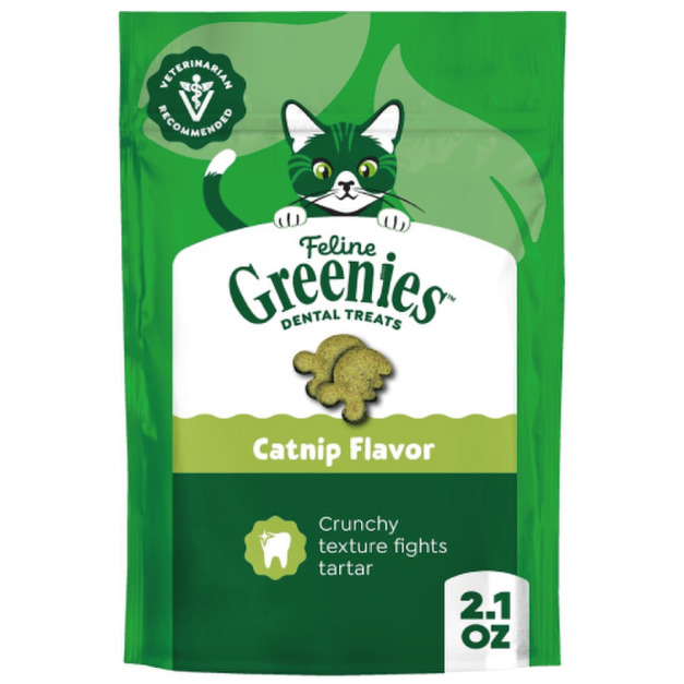 美國製 Greenies 健綠 貓咪潔牙餅-紓壓貓薄荷 60g