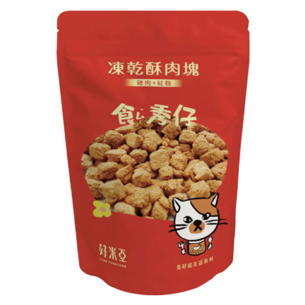 HOMIHA 好米亞 卡滋卡滋小脆丁-雞肉+紅麴 30g