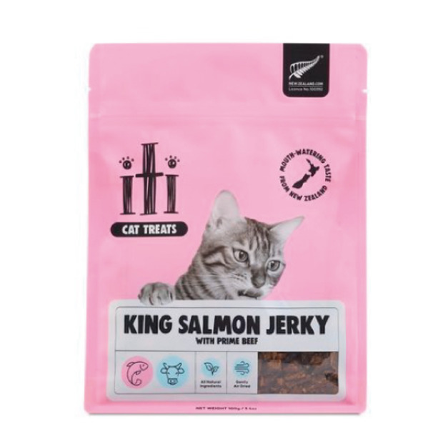 ITI 一醍 貓咪天然風乾零食-帝王鮭+牛肉 100g