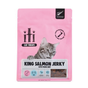ITI 一醍 貓咪天然風乾零食-帝王鮭+牛肉 100g