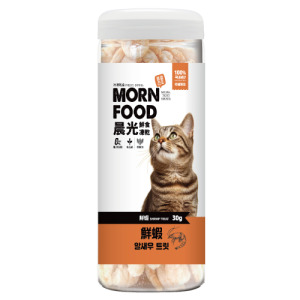 MORN FOOD 晨光 貓用韓國鮮食凍乾-鮮蝦 30g