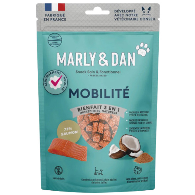 Marly&Dan 瑪麗與丹 貓用維持活力&關節保健鮭魚柱 40g