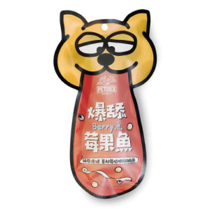 Petdex 派斯生活 犬貓低負擔肉泥零食-爆舔莓果魚 (泌尿保健)10gx4條