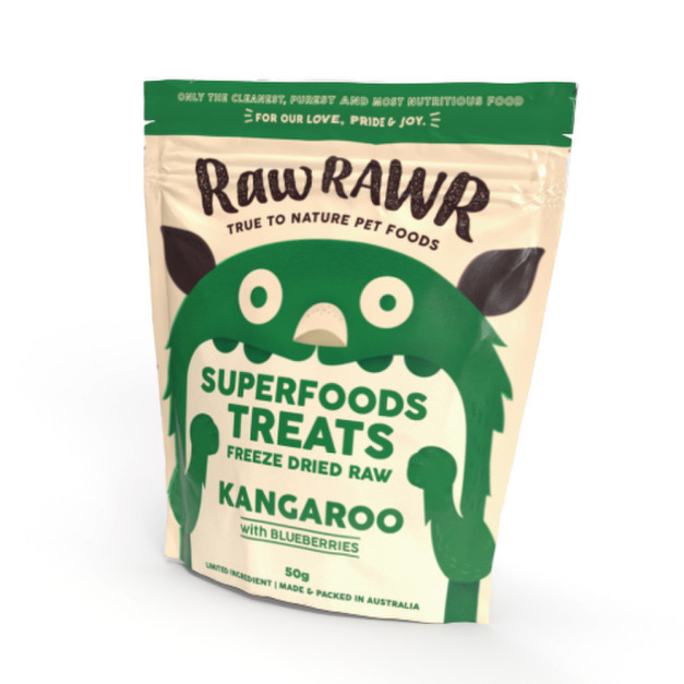 澳大利亞 Raw RAWR 凍乾零食-袋鼠藍莓 50g