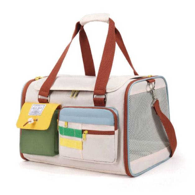 撞色清新寵物包-B款手提