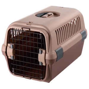 Richell卡羅 無上掀外出運輸提籠-M號棕色