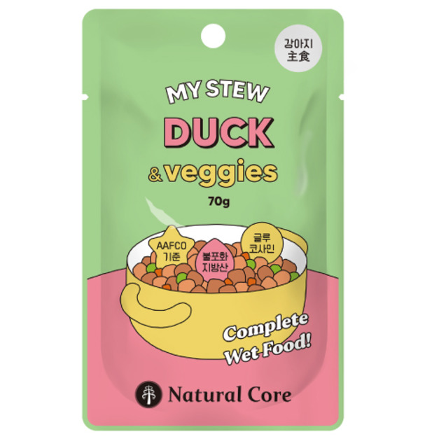 韓國 NATURAL CORE 自然核心 我的燉菜主食系列-雞肉鴨肉70g