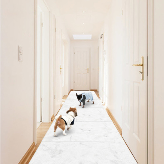 韓國製 dfang迪邦 寵物降溫遊戲地墊-摺疊走廊款240*70cm (大理石紋4折組)