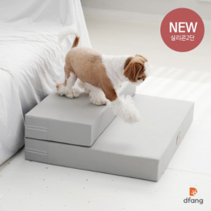 韓國製 dfang迪邦 防滑樓梯兩階-藍灰色