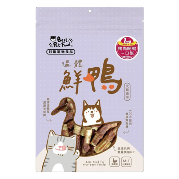 Best Pet Food 貝斯 寵物零食-鴨肉脆脆一口酥 50g