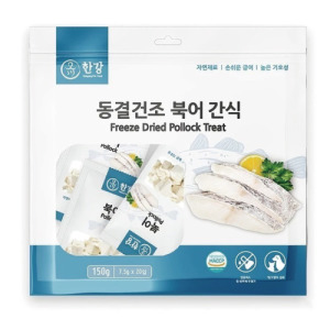 韓國漢江 極鮮凍乾零食-鱈魚 7.5gx20入/袋(犬貓適用)