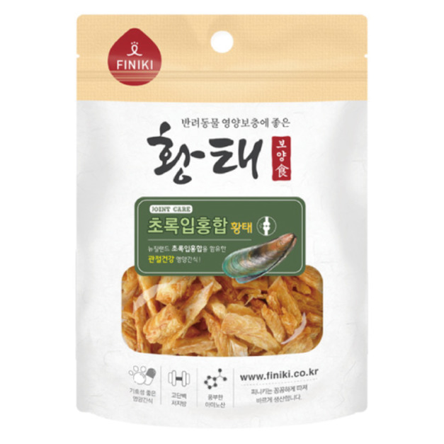 韓國 Finiki 菲尼奇 酥脆口感系列-綠唇貽貝黃線狹鱈 34g