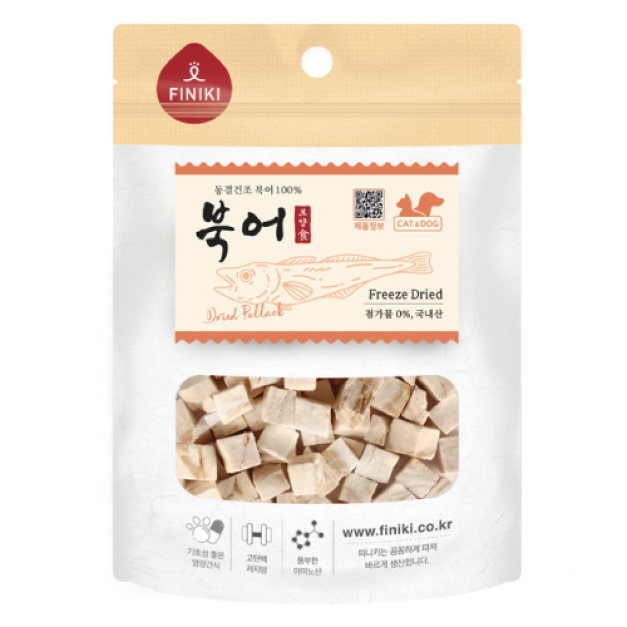 韓國 Finiki 菲尼奇 鮮味凍乾系列-鱈魚 20g
