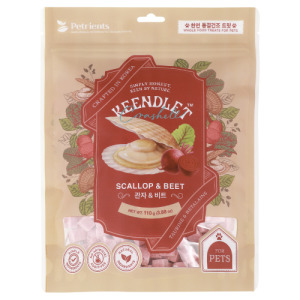 韓國 Petrients 寵萃思 小萃幸 海鮮素凍乾-扇貝＆甜菜根 110g