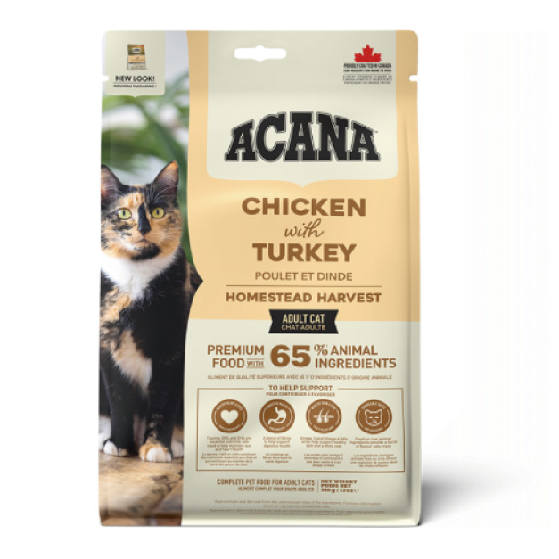 ACANA 愛肯拿 田園收穫低GI配方-放養雞肉+火雞肉+藍莓 340g