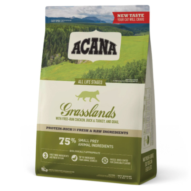  ACANA 愛肯拿 草原盛宴挑嘴貓無穀配方-放養鴨肉+薑黃 1.8kg