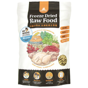 汪喵星球 汪喵沙西米 冷凍乾燥主食餐-雞肉鮭魚餐500g(大)