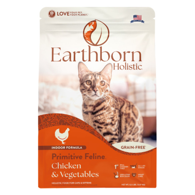 美國 Earthborn 原野優越 農場低敏無穀貓糧-雞肉  12.5磅