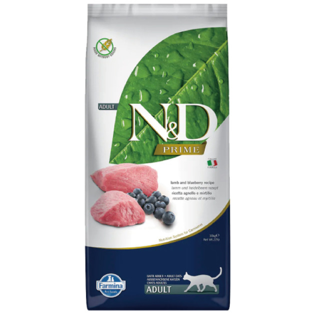 Farmina法米納ND挑嘴成貓天然無穀糧-羊肉藍莓 10kg
