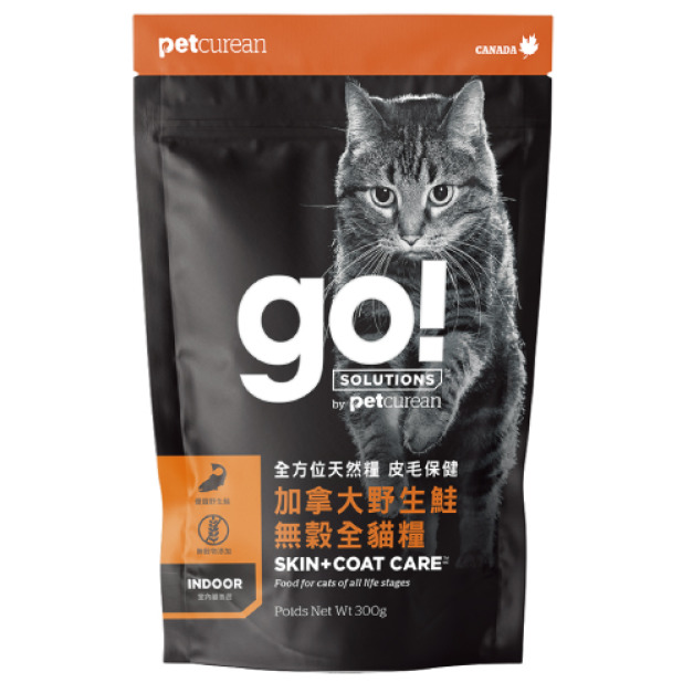 Go! 皮毛保健無穀系列 全貓配方野生鮭魚 300g（小包裝）