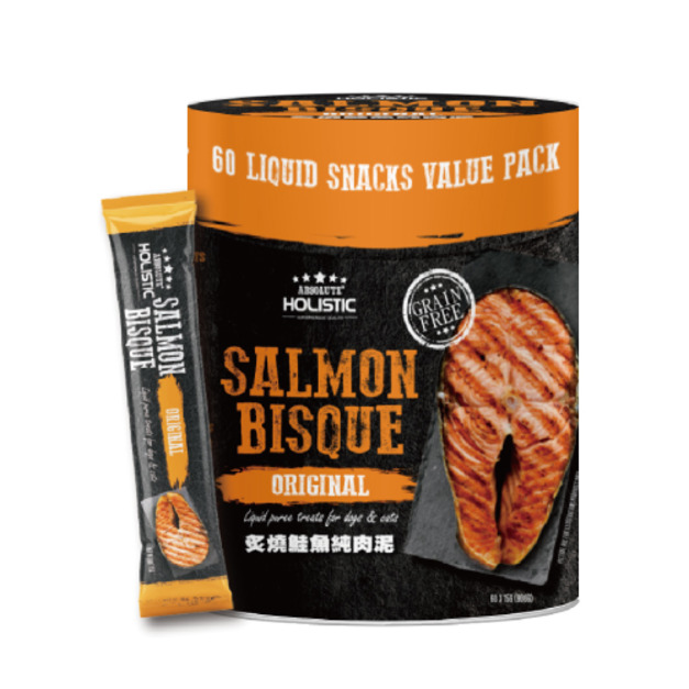 HOLISTIC 超越巔峰 犬貓純肉泥-炙燒鮭魚 15gx60入