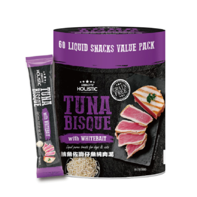 HOLISTIC 超越巔峰 犬貓純肉泥-鮪魚佐吻仔魚 15gx60入