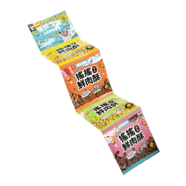 Litomon 怪獸部落 慢烘搖搖鮮肉酥四連串包 15gx4入