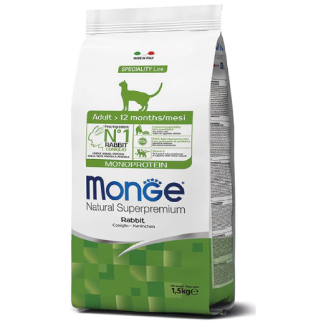MONGE 瑪恩吉 天然全能系列-成貓兔肉 1.5kg