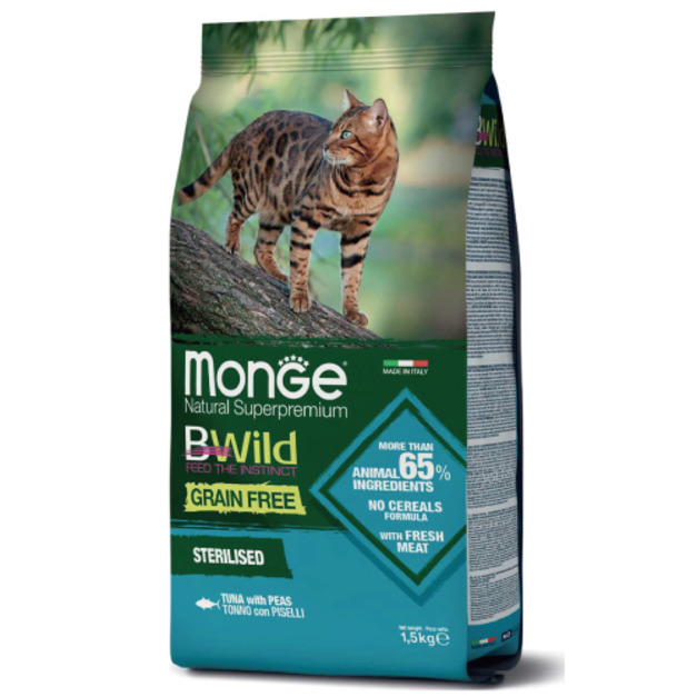 MONGE 真野無穀系列-結紮貓鮪魚+豌豆 1.5kg