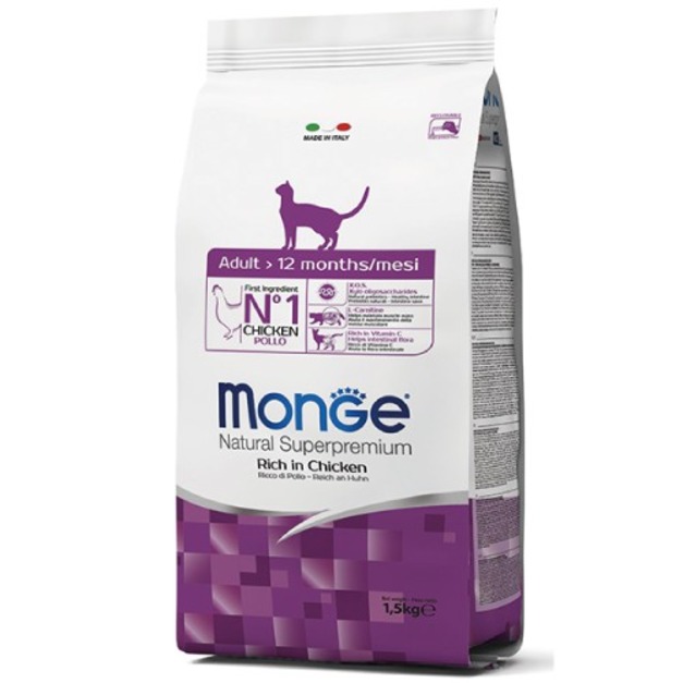 MONGE 瑪恩吉 天然全能系列-成貓雞肉 1.5kg